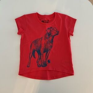 Carhartt Toddler Red Tee with Labrador